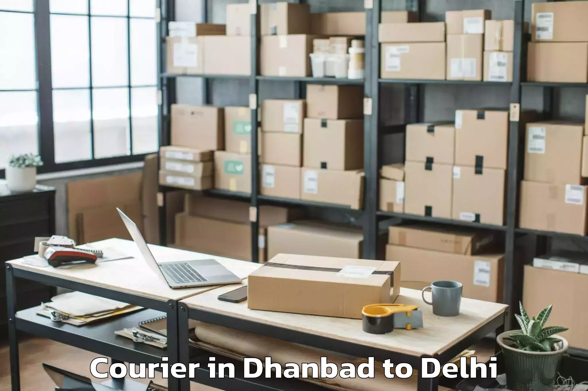 Book Dhanbad to Select Citywalk Mall Courier Online